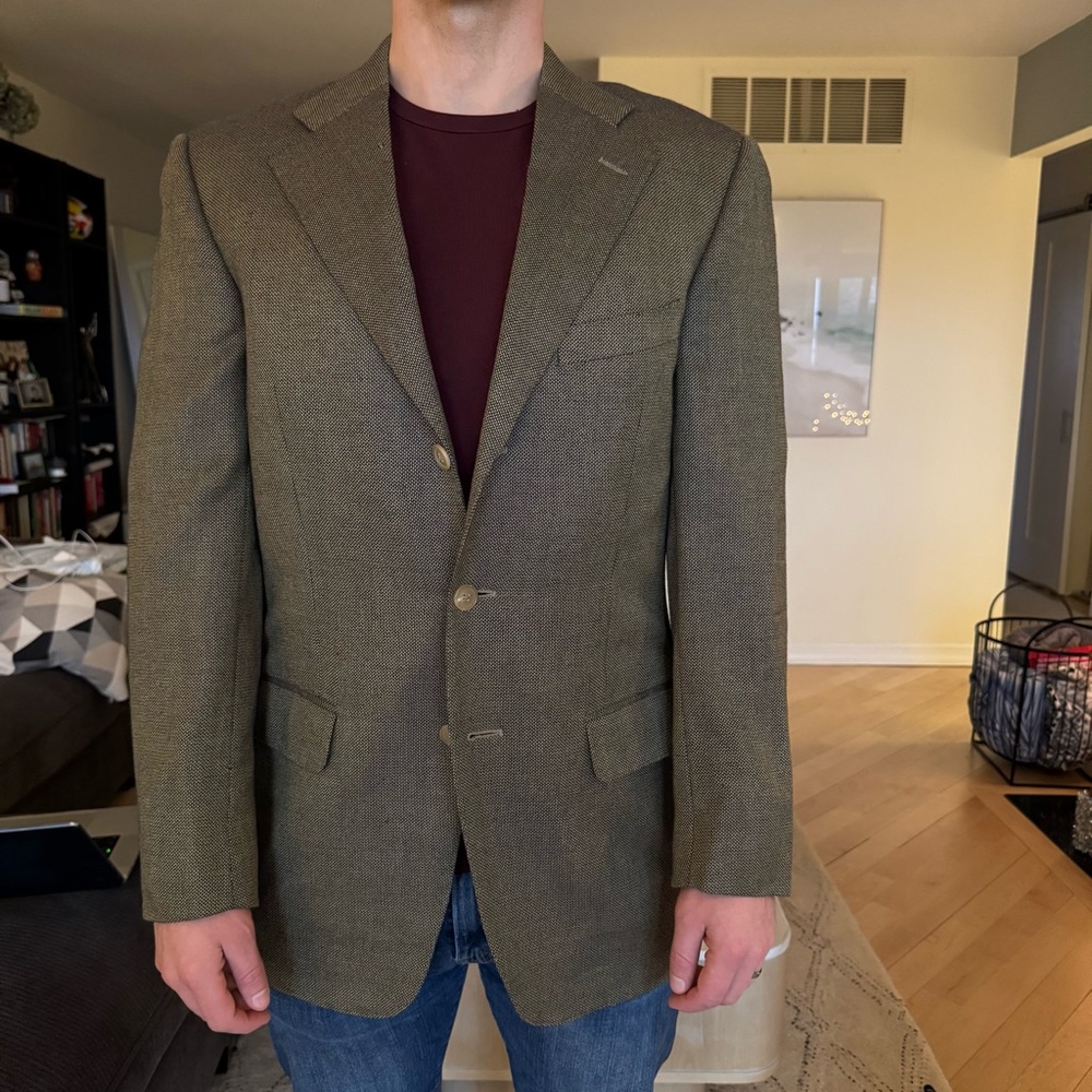 Ermenegildo Zegna Men's Cashmere Wool Blazer Vintage Custom